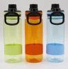 New design Transparent TRITAN sports bottle 3 color 3 size with special sports head and Antiskid belt and handle hook