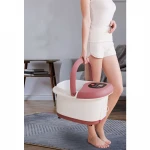 New design wholesale Foldable electric bubble surf ionic leg foot spa bath foot therapy massager