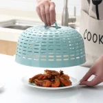 New Household Simple Hollow Dish Cover Plastic Kitchen Round Food Meal Cover Dust-proof And Fly-proof Dining Table Food Cover