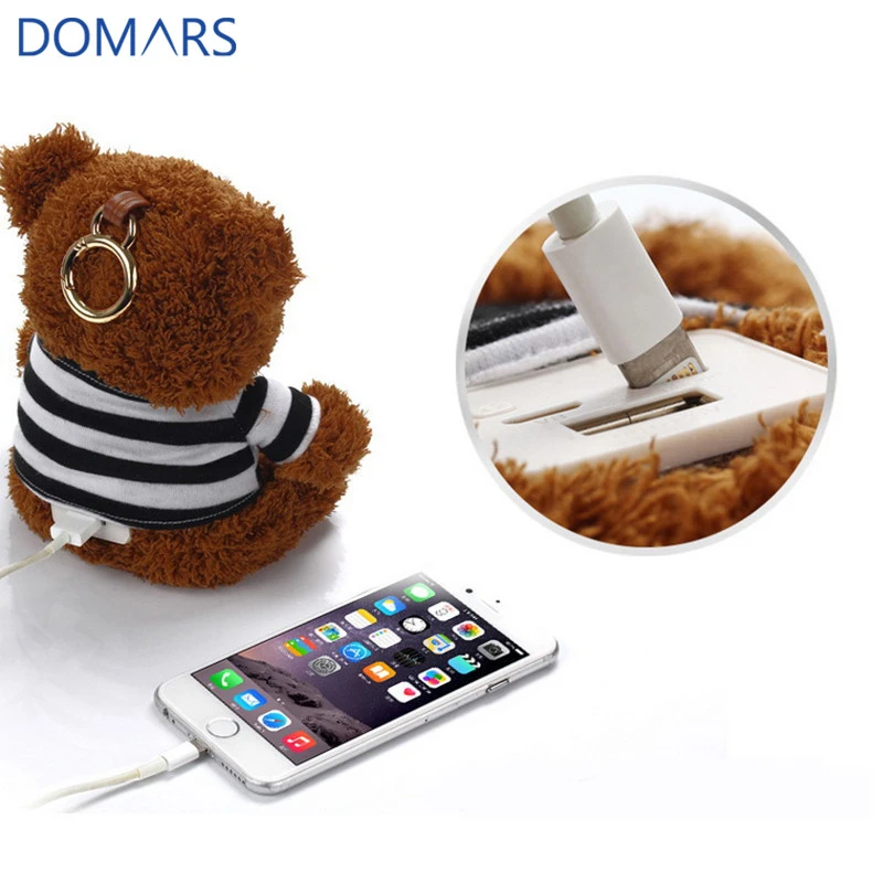 New Idea Product Cartoon Doll Teddy Bear Power Bank 6000mAh Bag Accessories