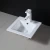 Import New Model Italian Wash Basin White Color Sink Small Corner Hand Wash Basin from Hong Kong