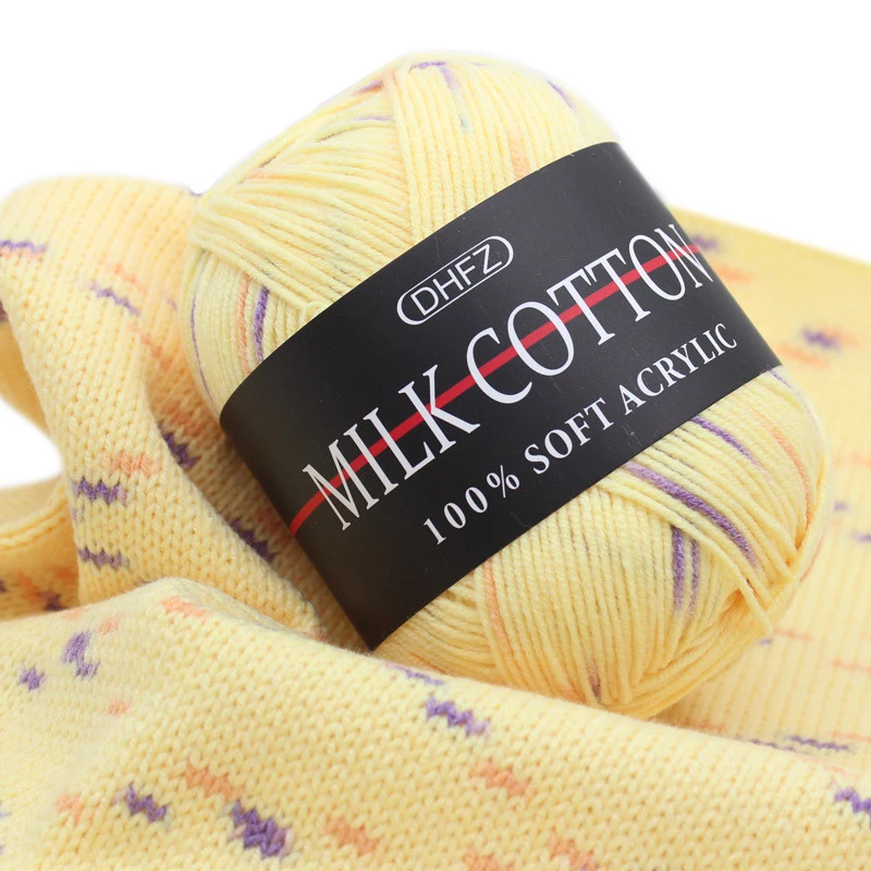new premium acrylic wool yarn light weight knitting milk cotton yarn