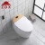 Import New product high quality smart gold integrated toilet with lid from China