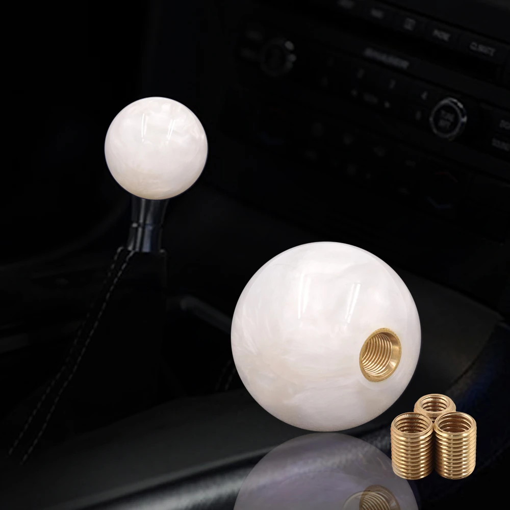 New Style 54mm Marble Shift Knob Pearl Car Gear Shift Knob Short Throw Shifter