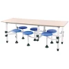 New Style Modern Design food court Cafeteria school dining Table And Chair