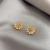Import New Trend  2021 Wholesale 925 Silver Little Daisy Fireworks Gold Plated Earrings Temperament Women Earrings Jewelry from China