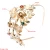Import New Trendy Bling Women Hair Accessories Shining Rhinestone Crystal Pearl Hairband Gold Cross Leaves Bride Headband from China