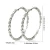 Import New Trendy CZ Jewelry Glass Diamond Hoop Earrings Super Flash Earrings Womens Party Earrings Ins Style from China