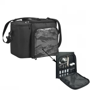 New upgrade 2 person outdoor picnic bag set food delivery insulated cooler lunch picnic bag