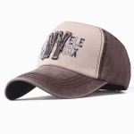New Vintage Cotton Denim Baseball Caps NY Cowboy Hats 5 Panel Strapback Sports Cap