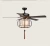 Import newest design Chinese stylish ancient lantan 52inch wooden blades ceiling fan from China