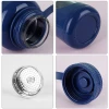 Newest Design Top Quality Cylinder Glass Water Bottle With Plastic Sleeve