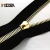 Import No.5 highly polished light gold metal zipper from China