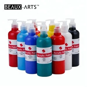 Non-Toxic 500ml Acrylic Paint Bulk Set Best for Paint and Sip Studio