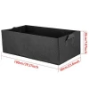 Non Woven Fabric Rectangle Planter Bed Customized Hydroponic Garden Raised Bed Vegetable Container Box for Indoor Outdoor