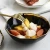Import Nordic Style Black White Porcelain Dessert Kebab Sushi Fruit Vegetables Ceramic Shallow Dish Set from China