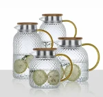 Nordic Water Bottle Ceramic Cup Tea set Glass Water Bottle Mug Drinkware Water Bottle Glass  jug