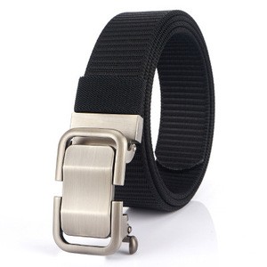Nylon Belts With Automatic Buckle Ratchet Belt Web Belt For Men Jeans