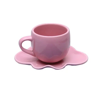 OEM Accept Personalized Ceramic Tea Cup With Saucer