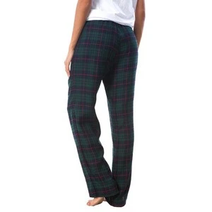 OEM Bulk Wholesale Women Elastic Waist Plaid Pajama Lounge Pants Sleepwear
