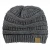 Import OEM Free Sample Ribbed Caps Soft Stretch Cable Thick Knit Messy High Bun Ponytail Beanie Hat from Hong Kong