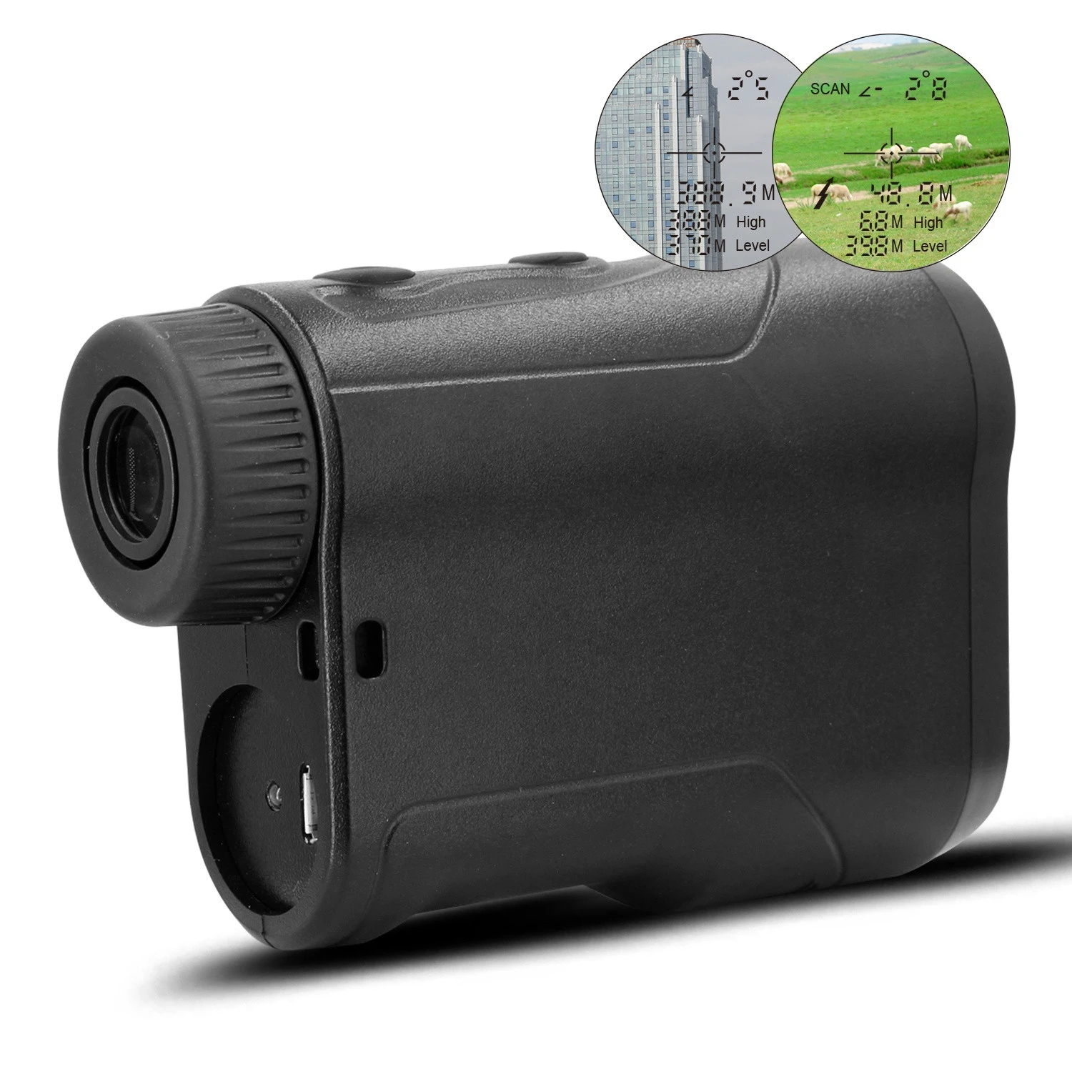 OEM Good Quality Rechargeable Laser Rangefinder 450 Meter Digital Laser Range Finder hunting/golf/sport/engineer