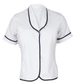 OEM High School Girls White Blouse School Uniform