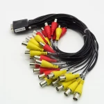 OEM ODM VGA D-sub 44P with Female BNC Dsub Medical Device Video Cable Coaxial Line Assembly Parts