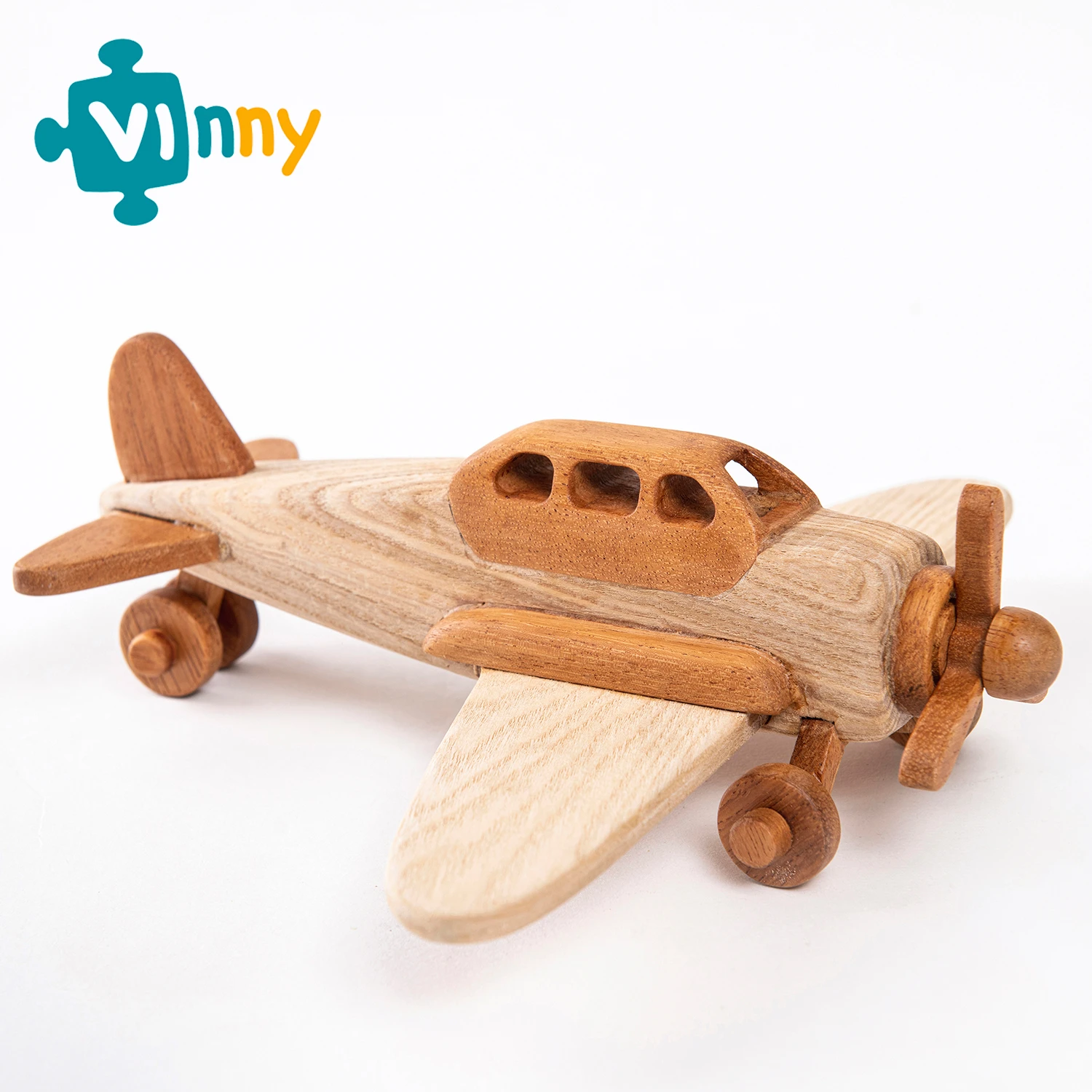 OEM - ODM Vietnamese Ash wood Airplane Vehicles - Best helicopter gift for Baby Educational Toy