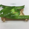 OEM printing christmas ribbon with foil stamping logo