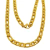 Olivia Stainless Steel Punk Style Jewelry Flat Cuban Link Chains Men Gold Chain Necklace