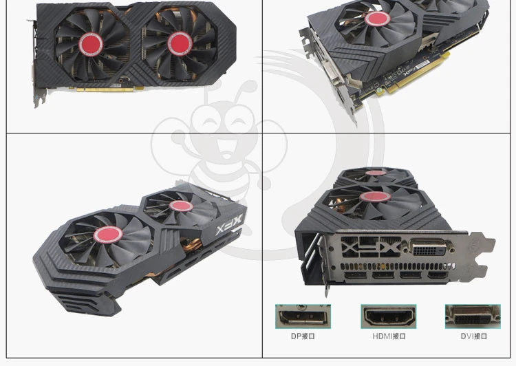 Original Used Amd RX 590 Rx 580 Rx570 RX470 4 8 Gb 4g 8G Pc 4gb 8Gb  Gpu Gaming Graphics Cards
