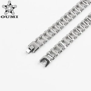 OUMI Trending Products 2018 New Arrivals Stainless Steel Jewelry Bracelet For Men