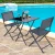 Import outdoor furniture cafe mini portable folding chair cast aluminum outdoor furniture from China