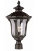 Outdoor garden lamp, pillar light,  Aluminium+Glass, E26/27 lampholder,  Weather proof, IP55,  3 years quality