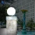 Import Outdoor pillar light solar powered led garden ball sphere lights for fence post 300mm acrylic globe landscape lighting from China