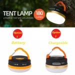 Outdoor Portable Picnic LED camping light waterproof USB Rechargeable LED Lamp With Magnet Lamp outdoor camping light