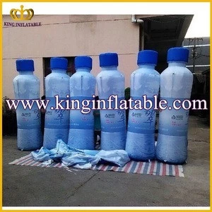 Oxford cloth 2mH Giant white Inflatable Water Bottle Customized color and design bottle advertising inflatables