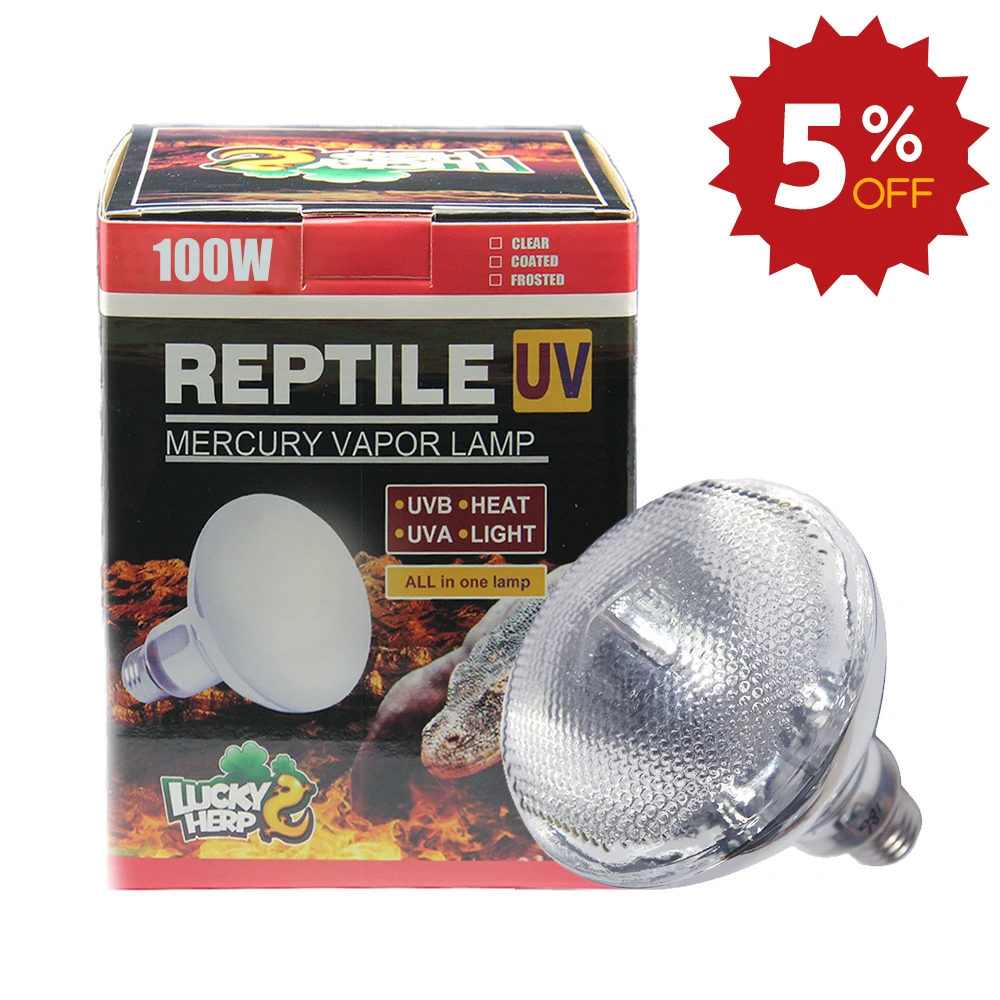 Par38 160W self-ballasted reptile uvb uva light and heat mercury vapor bulb lamp for turtles and pets