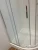 Import patented quick installation double wheels curved glass shower door from China