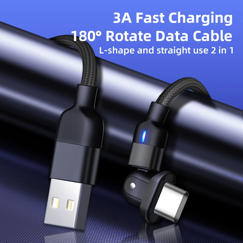 Phone accessories Greenport Type c 3A fast charge Non-magnetic charger USB data cable
