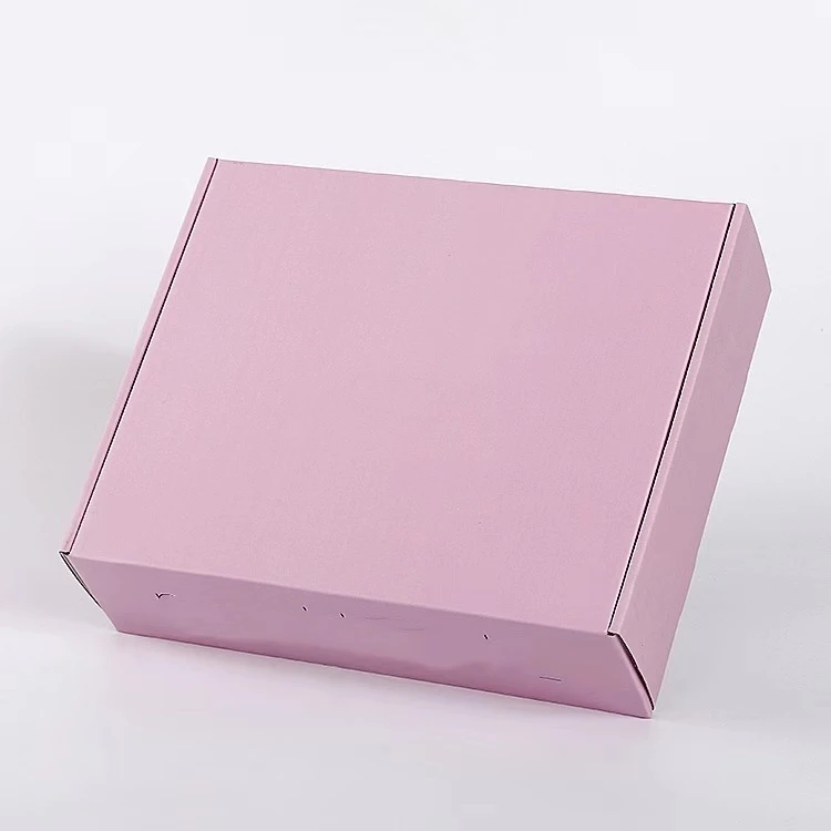 Pink color Foldable Gift Craft Corrugated Box airplane packaging clothing Gift Box