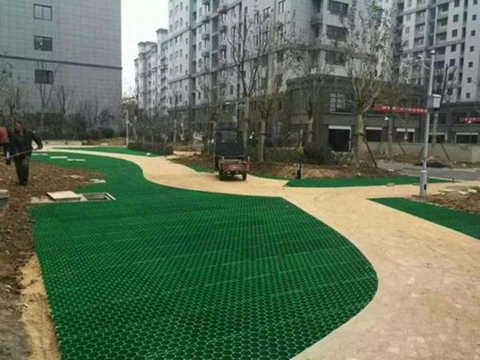 Planting Grass Paver for Fire Lane Permeable Driveway Pavers Hdpe Plastic Grass Grid Gravel Stabilizer