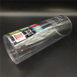 Plastic blister cylinder packaging /PVC clear tube gift boxes /round tube packaging for gifts