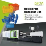 Plastic Crate Paint Bucket Making  Machine  Servo Motor Energy Saving Injection Machine DKM-650SV