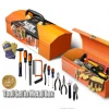 Plastic hard shell household 12-piece tool box portable tool box tool box with handle
