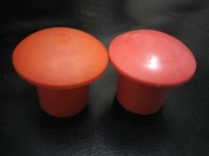 Plastic mushroom rebar cap