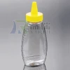 plastic PET condiment squeeze bottle 360ml honey plastic bottle