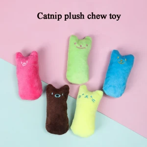 Plush Interactive Thumb Catnip Toy Funny Pet Toy Bite Resistant Pet Supplies