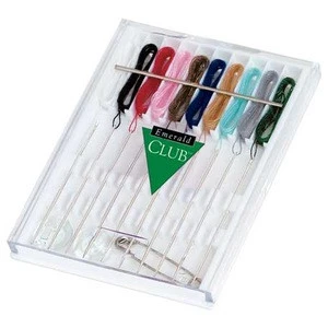 Pocket Pre-Threaded Sewing Kit - has 10 pre-threaded needles with assorted thread colors, 2 buttons and a safety pin